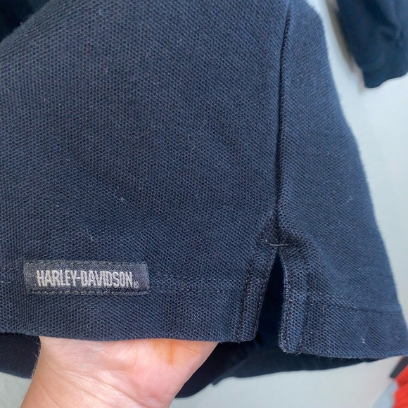 🎱Men’s Black Harley-Davidson Cycles quarter button up long sleeve! - Picture 3 of 11